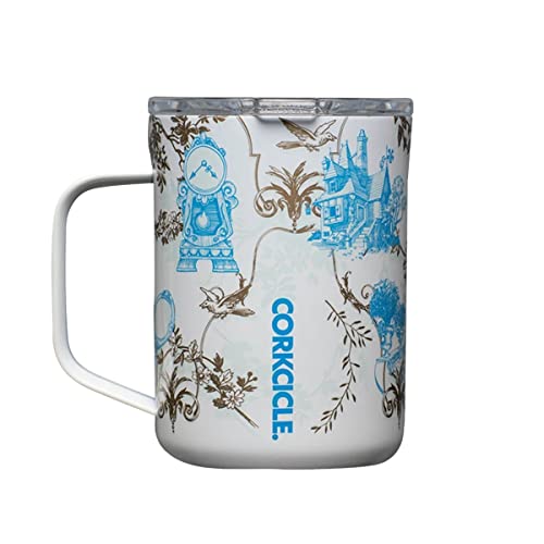 Corkcicle x Disney Princess Ariel Sport Canteen Insulated Tumbler, 20 oz – Reusable Water Bottle Keeps Beverages Cold for 25 Hours & Hot 12 Hours – Cupholder Friendly Tumbler with Screw-On Cap