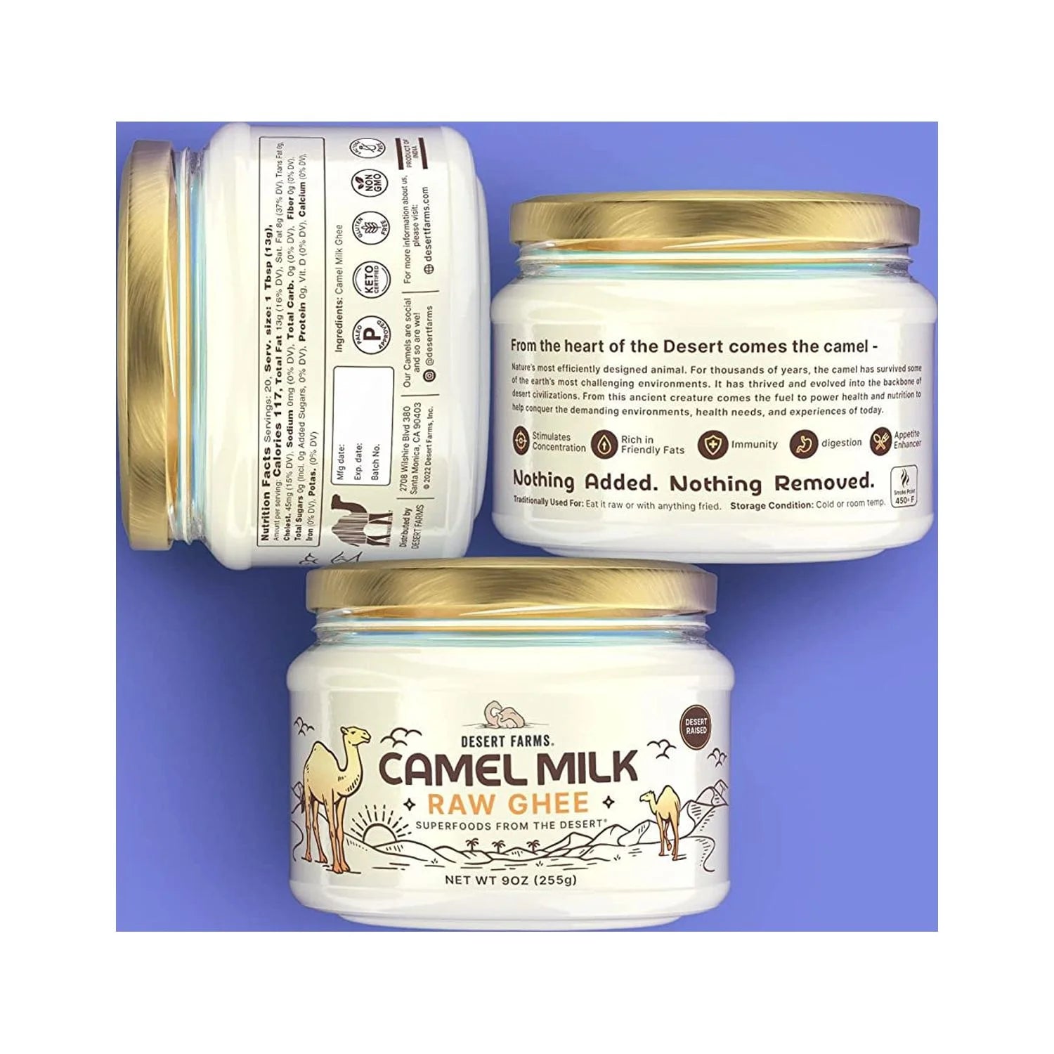 Grass-Fed Camel Ghee Butter, Keto, Lactose Free L620797
