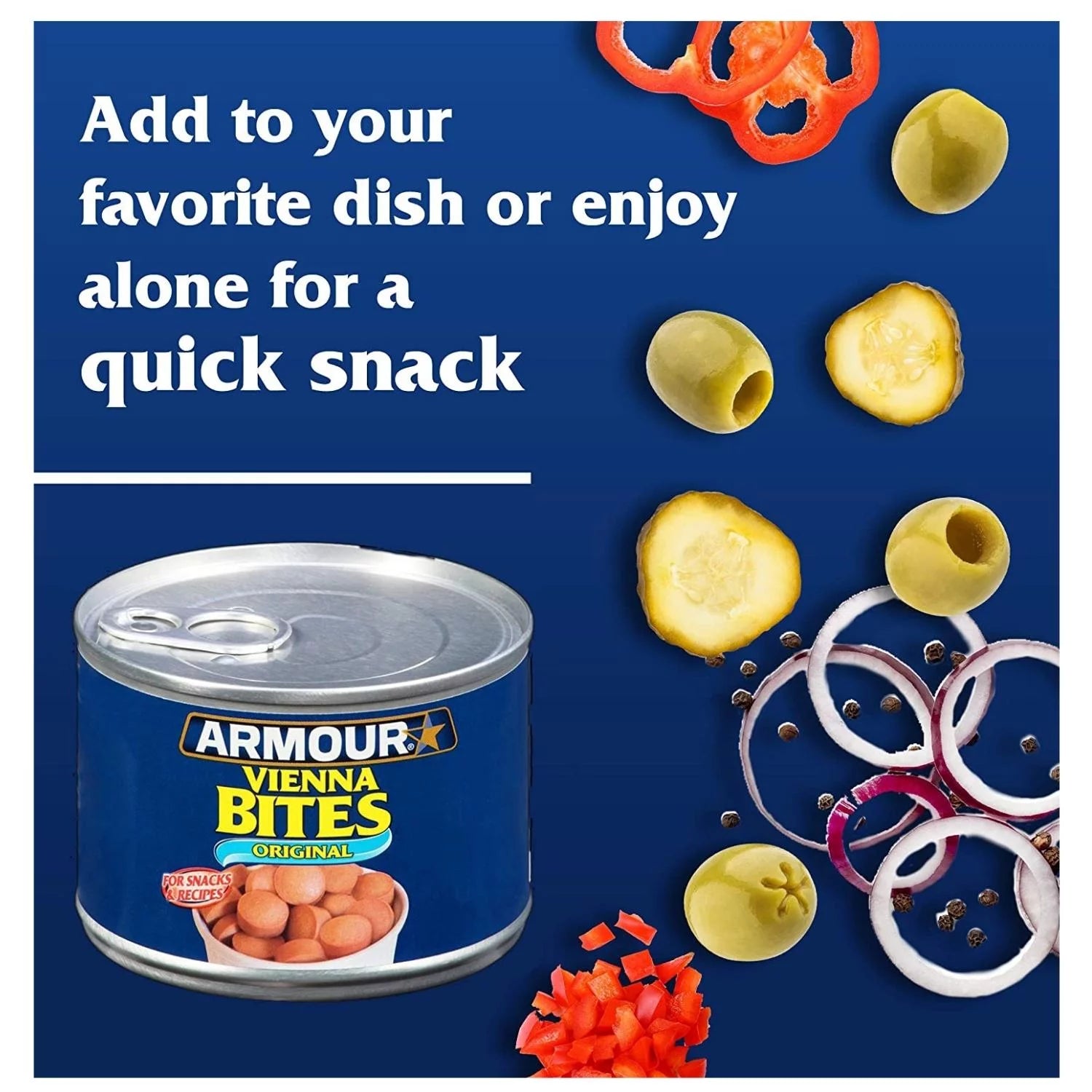 Vienna Sausage Bites, Original Flavor, Canned, 10 oz (Pack of 12) W37056