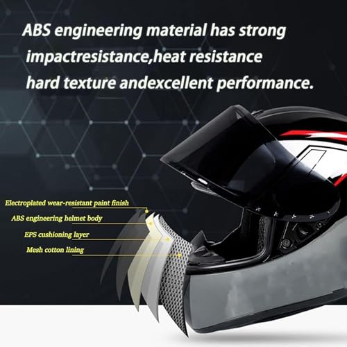 Modular Full Face Motorcycle Helmet with Mask F2965