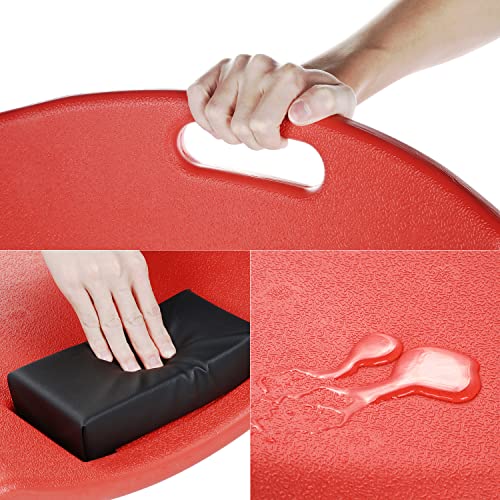 Low Profile Automotive Creeper with Padded Headrest, Red U80837