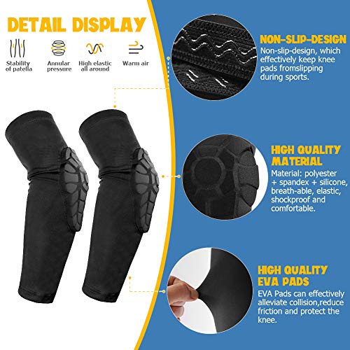 Kids Youth Sports Honeycomb Compression Knee Pad Elbow Guards Protective Gear Z875