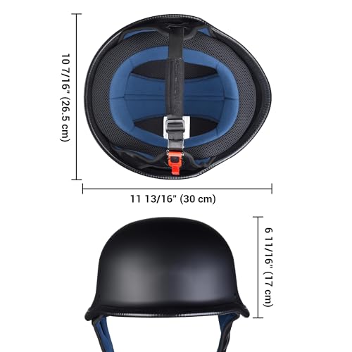 Motorcycle Helmet German Style Half Face for Cruiser Scooter X51754