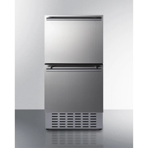 Summit Adrd18h34 18" Wide 3.4 Cu. Ft. Refrigerator Drawer - Stainless Steel