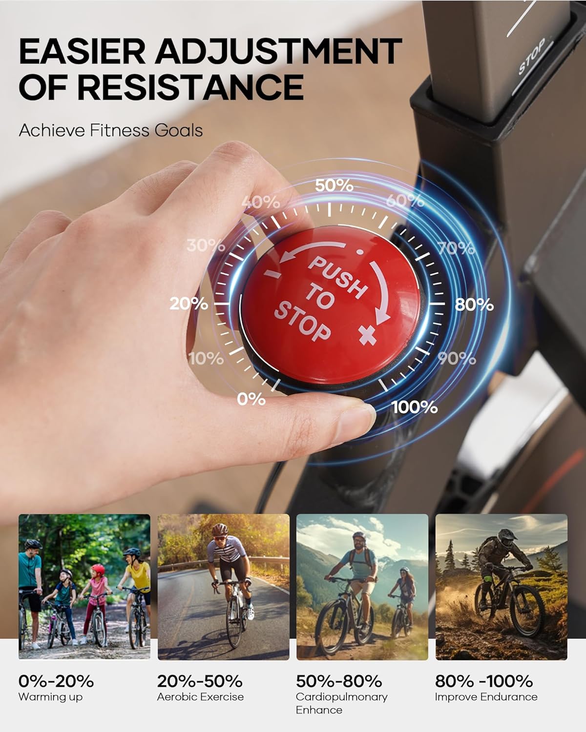 Exercise Bike for Home Indoor Cycling with Resistance and Comfortable Seat P39402