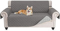 Couch Cover for 3 Cushion Couch Sofa Pet Friendly Sofa Covers Washable Dog Couch Covers Protector Sofa Slipcover(Oversized Sofa, Dark Grey/Light Grey)