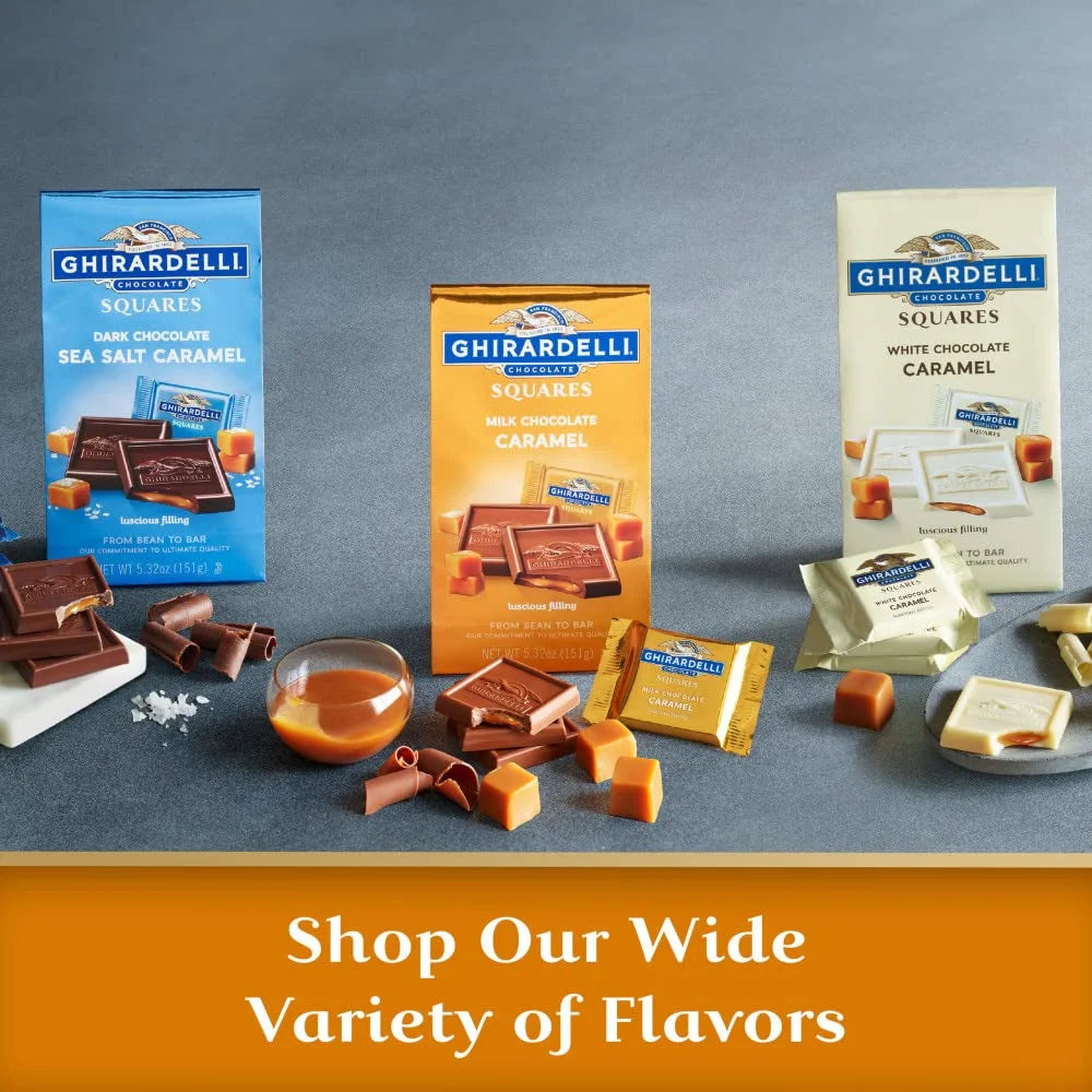Milk Chocolate Squares with Caramel Filling, 3-Pack D658039