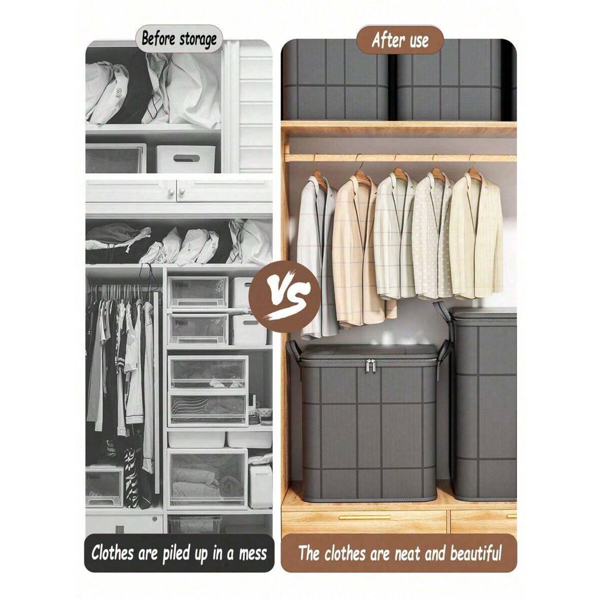 Foldable Storage Bag for Clothes and Quilts U695