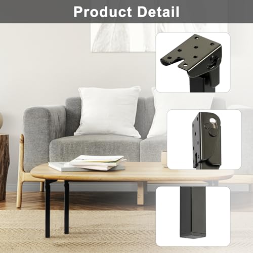 Folding Table Legs 16" Self-Locking Heavy Duty Metal with Screws A7561