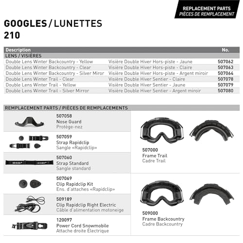 Insulated Electric Goggles for Trail B418275