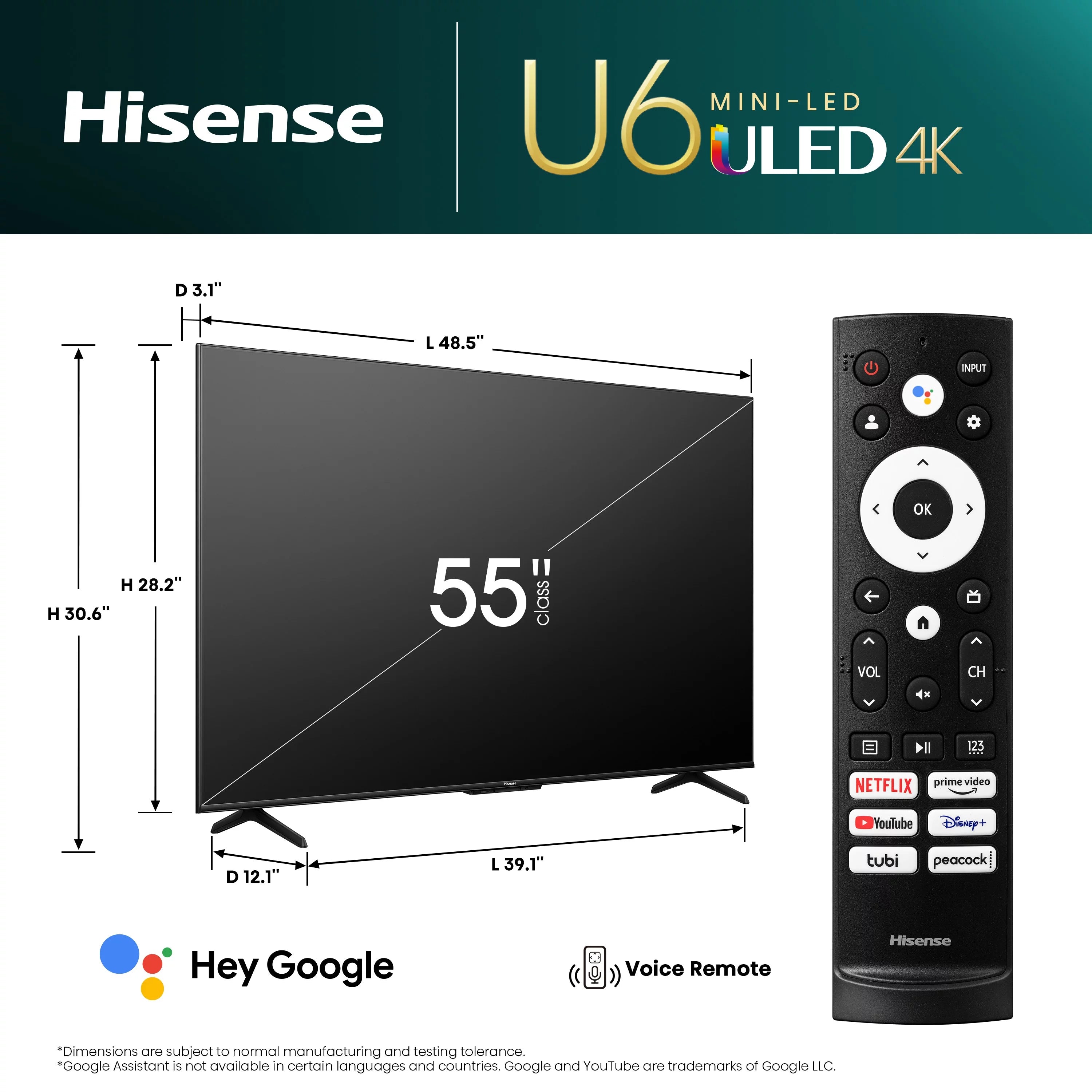 55-Inch Mini-LED QLED Smart TV with Dolby Vision and Full Array Local Dimming E276571