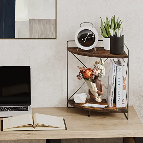 Corner Shelf, Bathroom Countertop Organizer, Wooden Storage Rack K17376