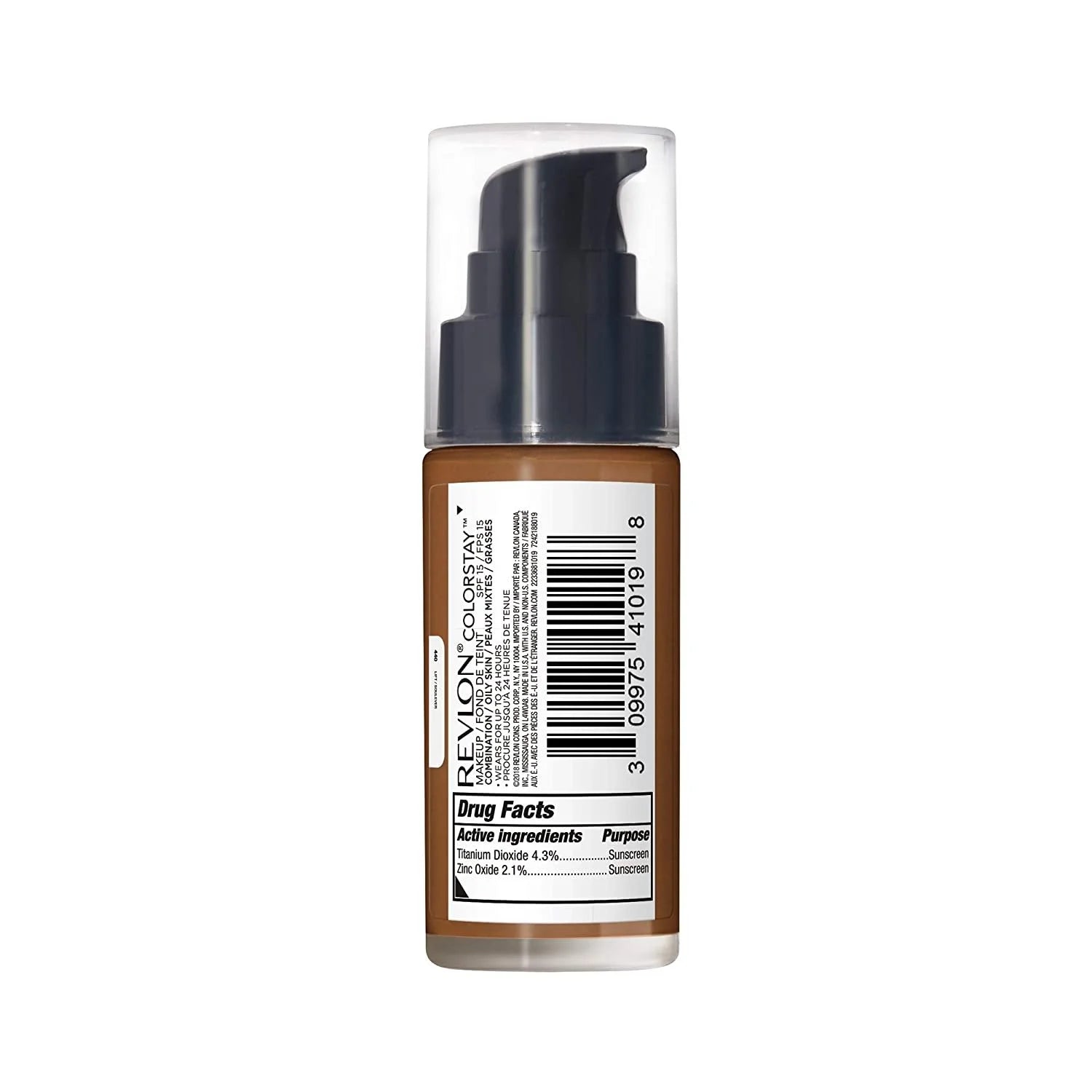 ColorStay Makeup for Combination/Oily Skin SPF 15, Longwear Liquid Foundation, Medium-Full Coverage, Matte Finish, Oil Free, 440 Mahogany, 1.0 oz Y1084