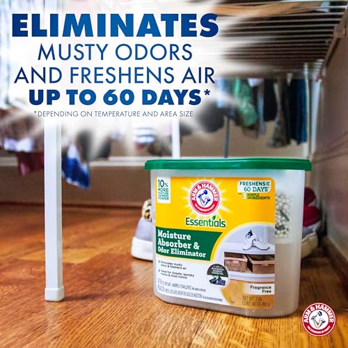 Disposable Moisture Absorber and Odor Eliminator Tub, Fragrance Free, 1 lb. V717