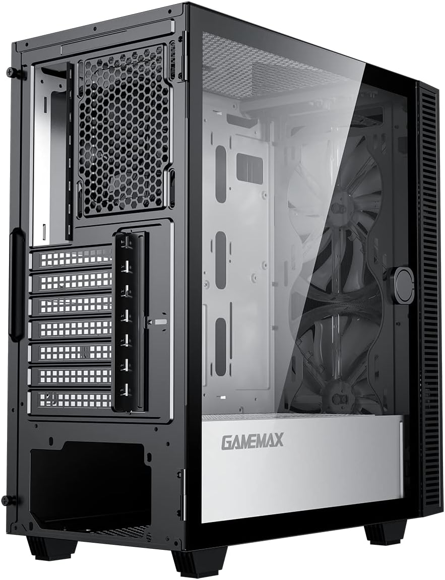 Mid-Tower ATX ARGB PC Gaming Case with Tempered Glass Side Panel T3324