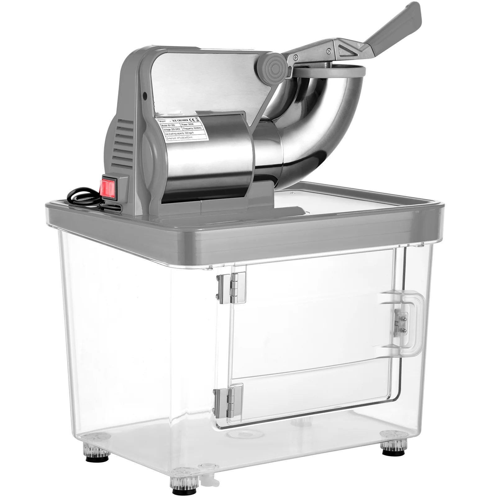 Commercial Ice Crusher, Snow Cone Machine 180 kg/H O9254