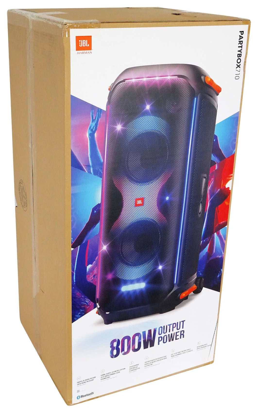 Portable Bluetooth Party Speaker with Deep Bass and Wireless Mics Y122940
