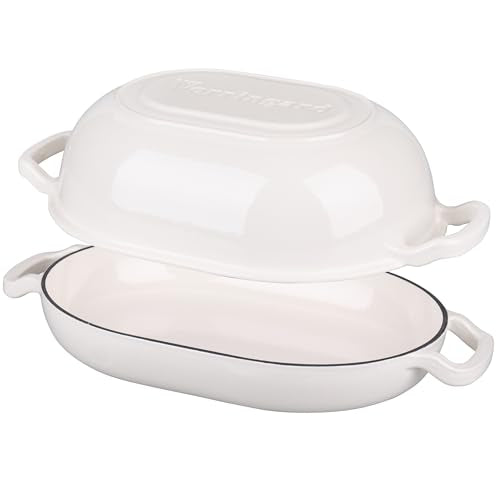Enameled Cast Iron Dutch Oven with Lid for Bread Baking, 5QT M245