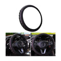 Car Steering Wheel Cover, Elastic Stretch Sport Grip Style Vehicel Steering Wheel Protective Wrap, Soft Auto Protector Accessories, 14.5-15Inch Universal for SUV, Truck, RV and More（Black）