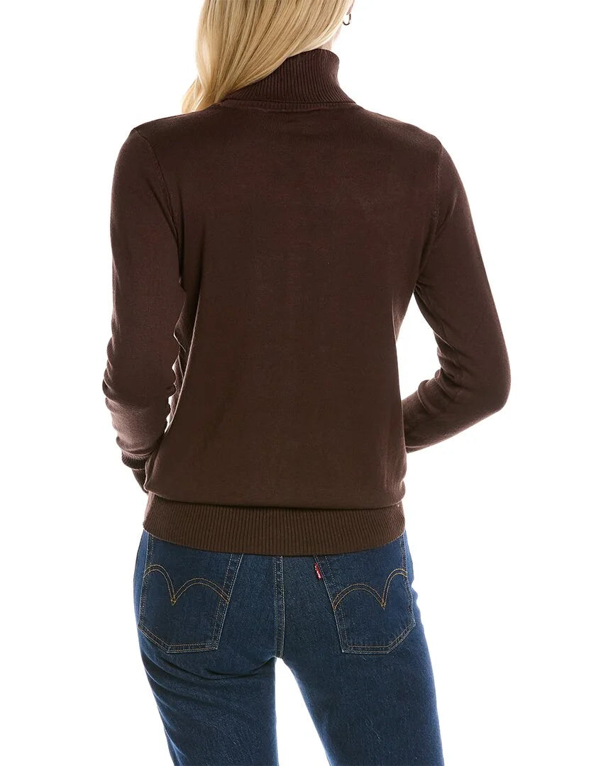 Women's Button Cuff Turtleneck Sweater D757017