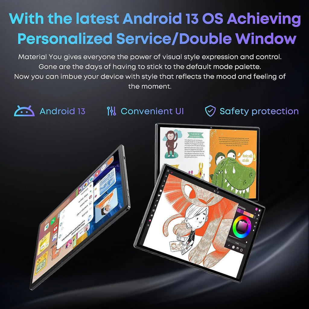 10.51" Tablet 128GB 4GB RAM Android 13 4G LTE W253