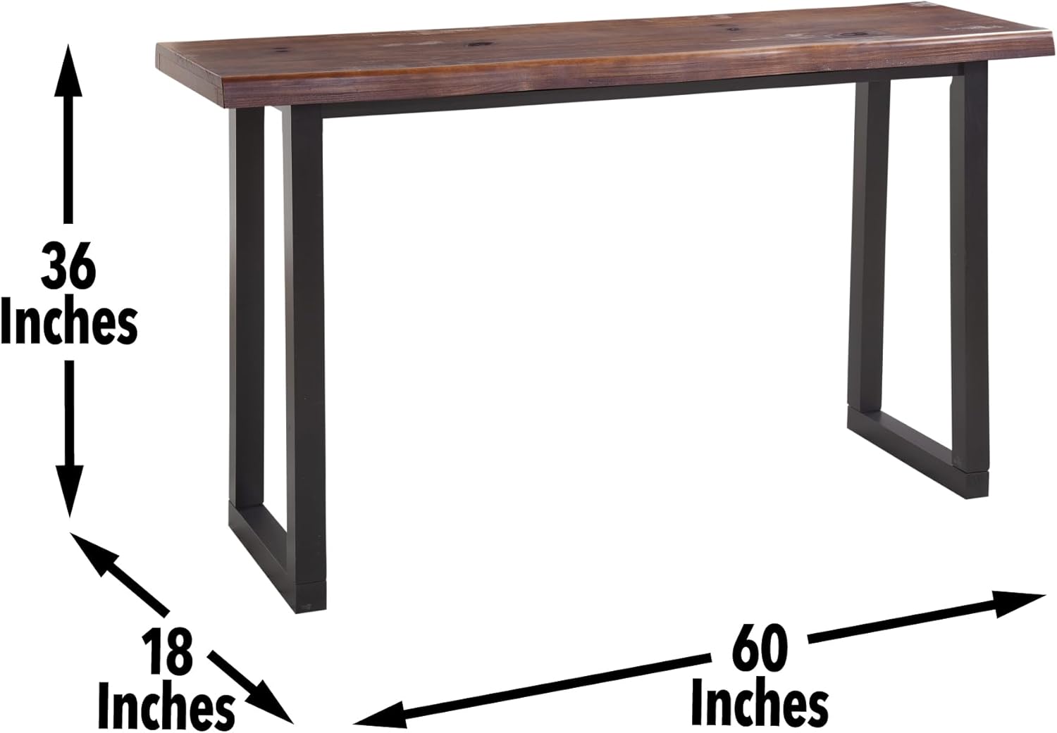 Live Edge Bar Table - Brown E5141