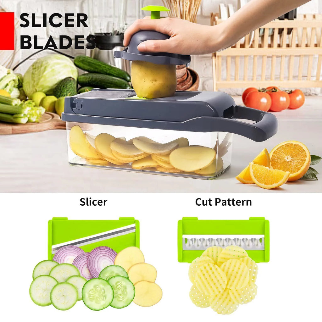 12 in 1 Vegetable Chopper with Container D39269