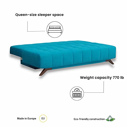 Sleeper Sofa with Storage, Queen Size, Dark Grey E481584