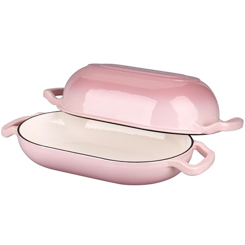 Enameled Cast Iron Dutch Oven with Lid for Bread Baking, 5QT M245