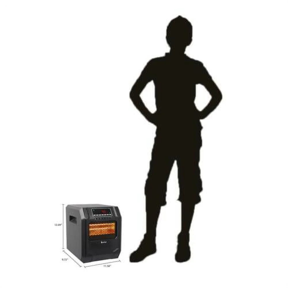 Portable Electric Infrared Space Heater with Remote J61549