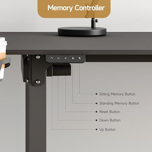 L-Shaped Standing Desk with Dual Motor, Adjustable Height U280272