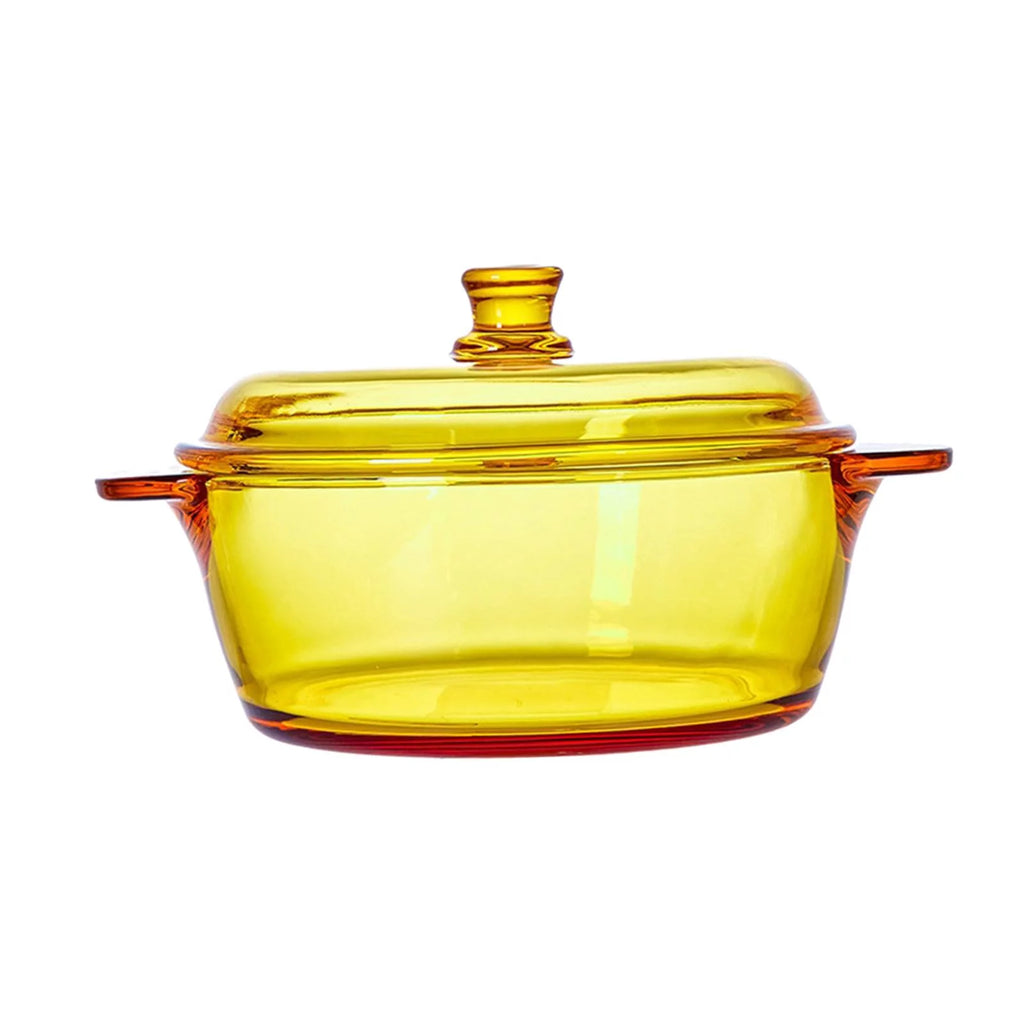 Glass Oven Bowl with Lid for Soup and Dessert S5553
