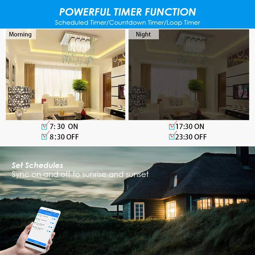Smart Light Switch WiFi Wall Wireless 1-Gang with Remote Control Z904126