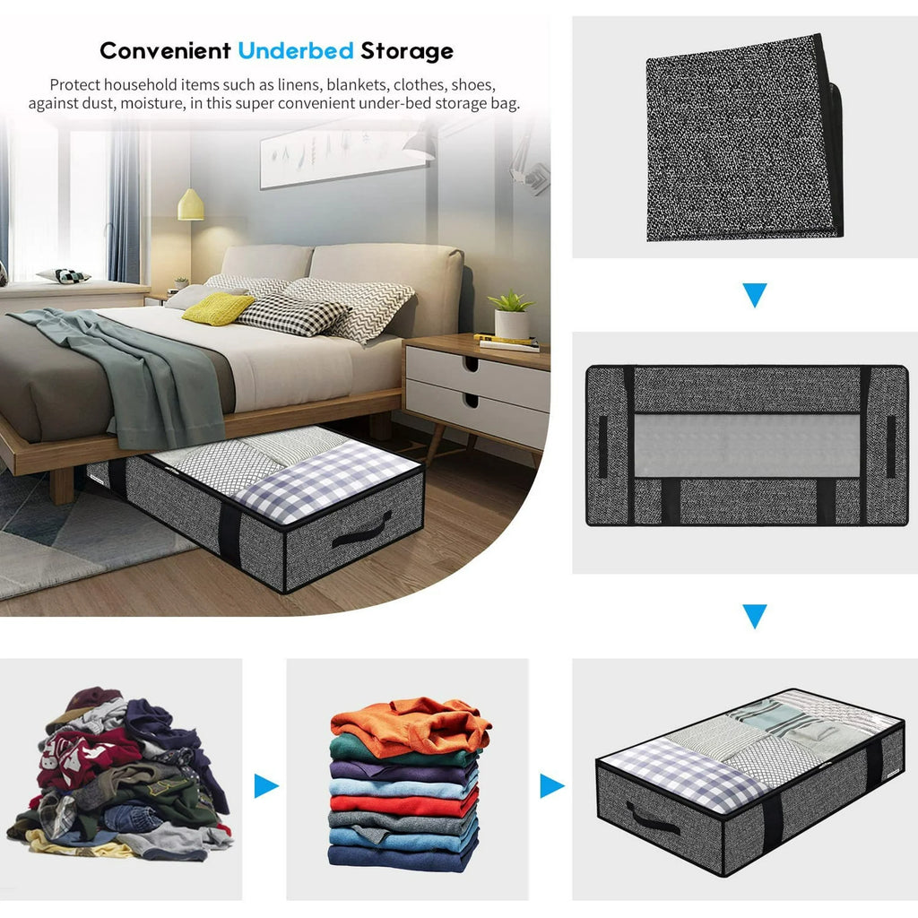 Foldable Underbed Storage Bags with Clear Window X23566