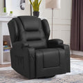 Swivel Rocker Recliner, Nursery Rocking Chairs 360 Degree,Manual Glider Recliner Chairs for Living Room,Upholstered Swivel Single Sofa Seat with Cup Holders, Side Pockets, Pillow