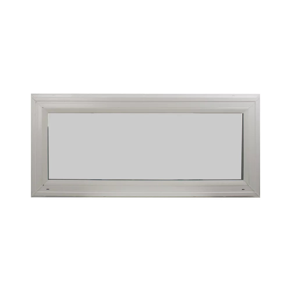 Double Pane Transom Window 24" x 10" Vinyl Window Argon Gass DP66 Non-Opening Low-E Glass