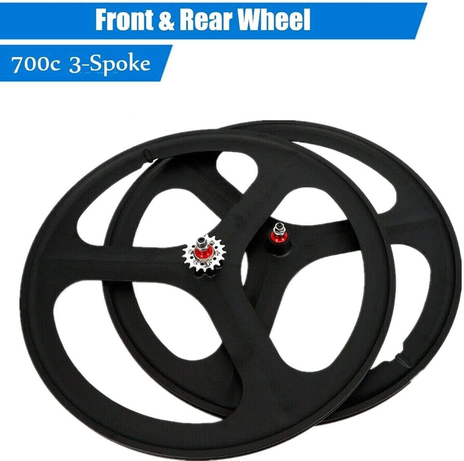 700C Fixed Gear Wheelset 3 Spoke Clincher Bike Wheel C9782