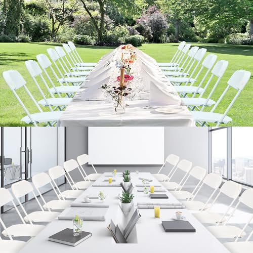 90 PCS Plastic Folding Chair for Wedding, Party, Outdoor, Indoor, Office P3758