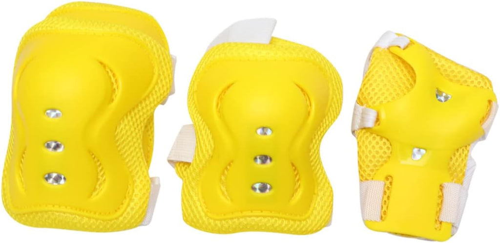 18-Piece Kids Knee & Elbow Pads Set with Wrist Guards for Cycling and Roller Skating L1224