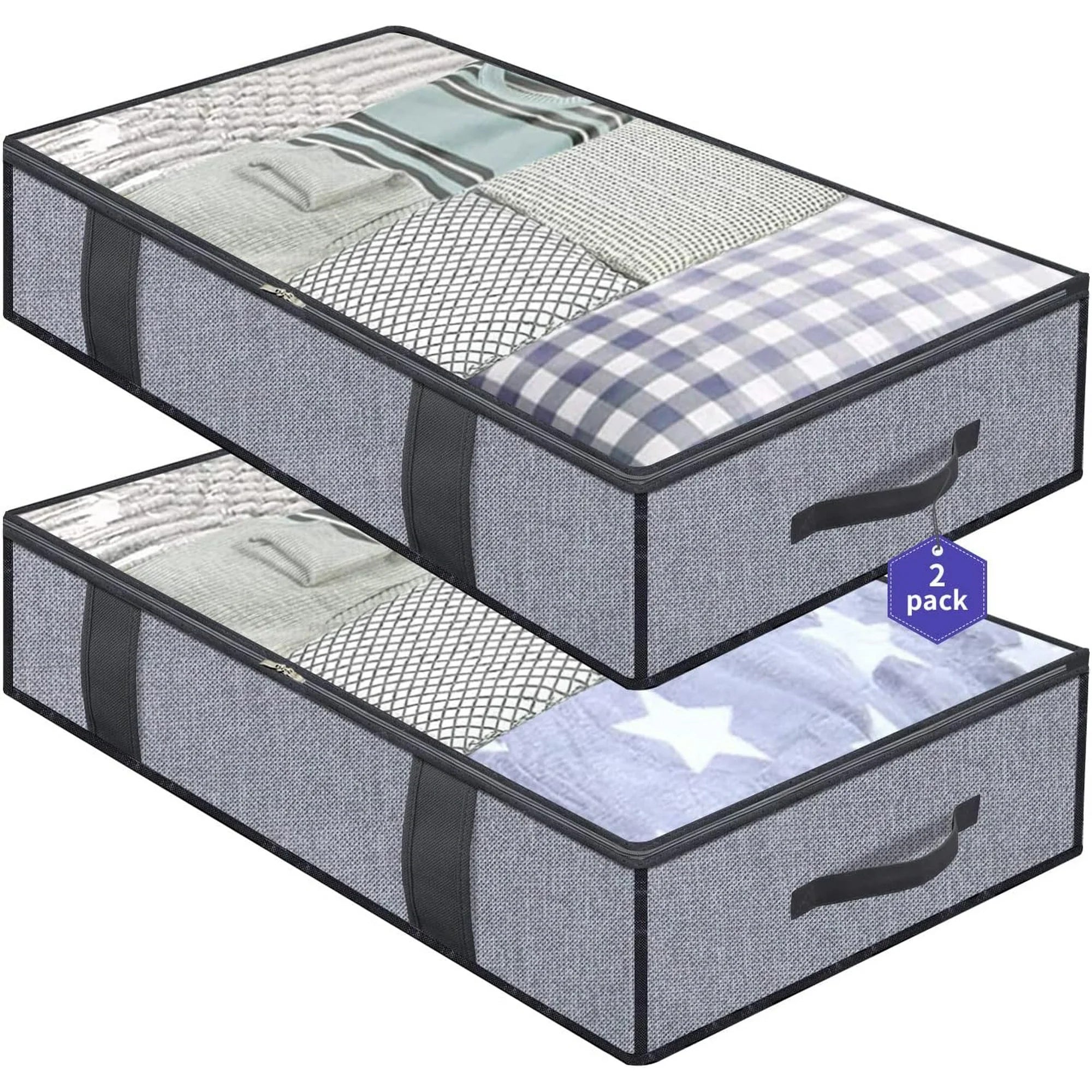 Foldable Underbed Storage Bags with Clear Window X23566