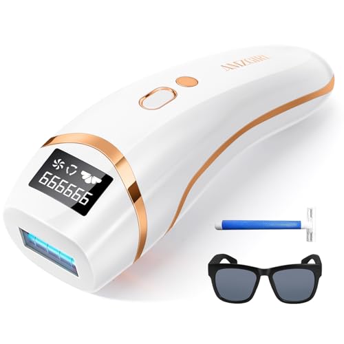 Laser Hair Removal, IPL Hair Removal with Cooling for Women and Men, Permanent Hair Removal Device Upgrade 999999 Flashes for Face Armpit Arm Bikini Line Leg Whole Body