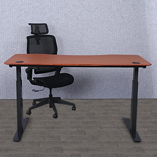 Electric Height Adjustable Stand Up Desk with Curved Top L3088
