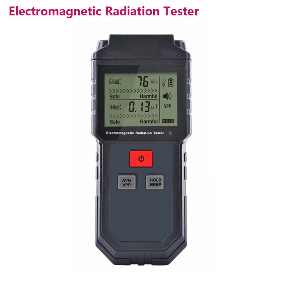 EMF Meter Electromagnetic Radiation Tester Digital Display W583042