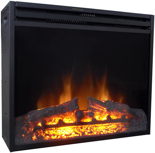 Cambridge 27-In. Freestanding 5116 BTU Electric Fireplace Heater Insert with Remote Control and 9-Hour Timer