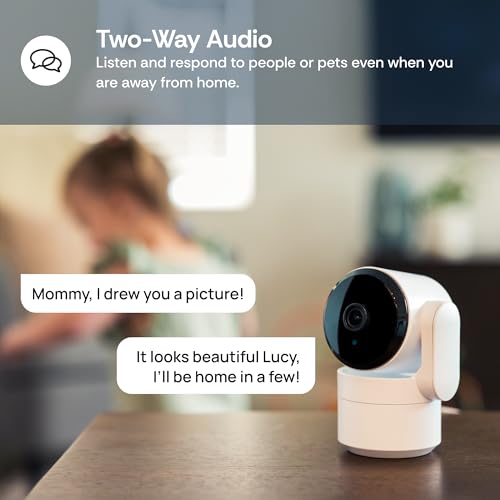 Indoor Security Camera with 360-Degree Pan/Tilt, AI Motion Detection, Night Vision, Two-Way Audio, Wi-Fi F45987