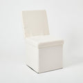Dormify Carter Collapsible Storage Ottoman Chair | Small Space Living | Storage | Dorm Room Essentials | Dorm Essentials | Apartment Essentials | College Essentials | Dorm Room Essentials for Girls