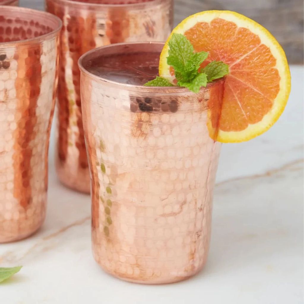 Hand Hammered Copper Tumbler Nesting Set Z834967