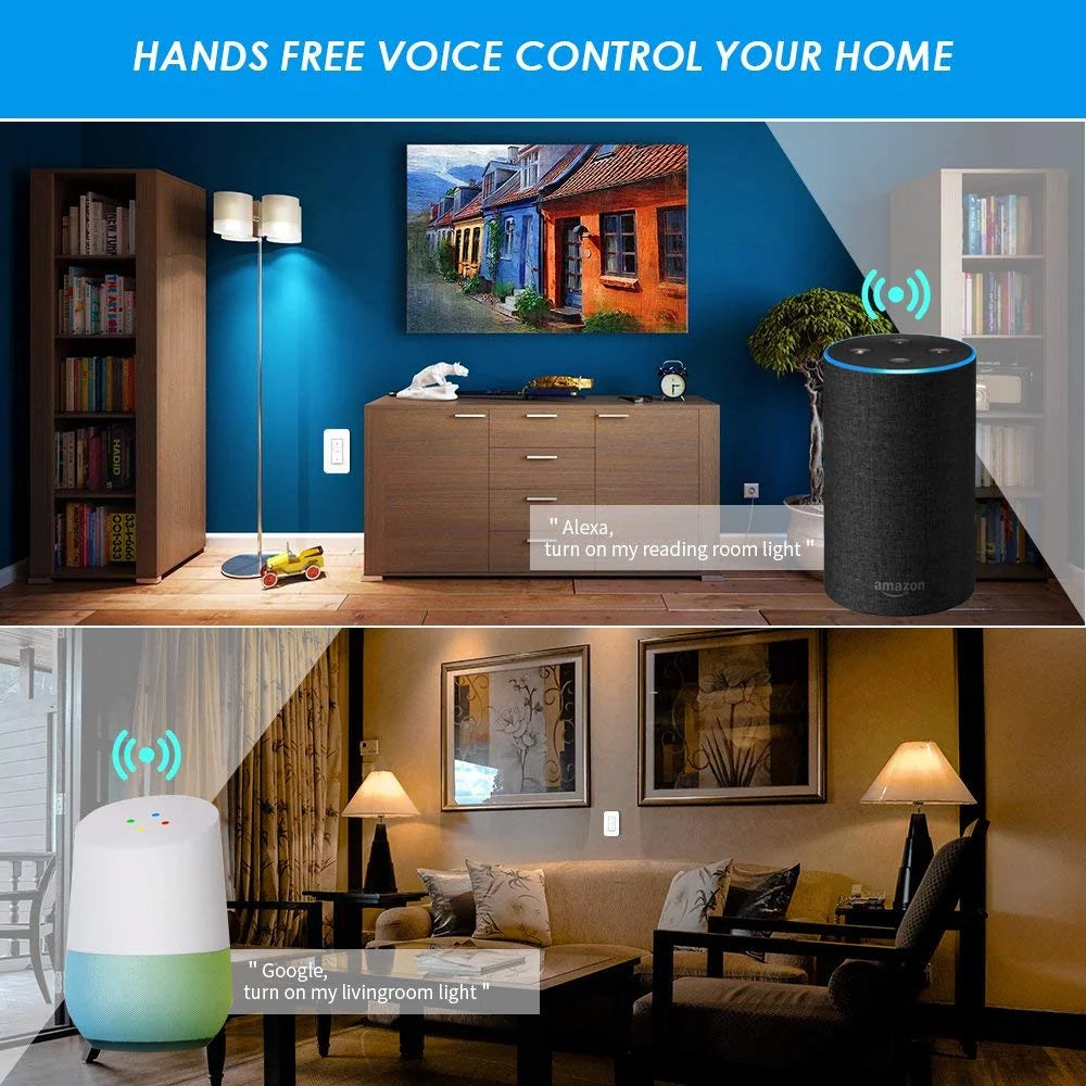 Smart Light Switch WiFi Wall Wireless 1-Gang with Remote Control Z904126
