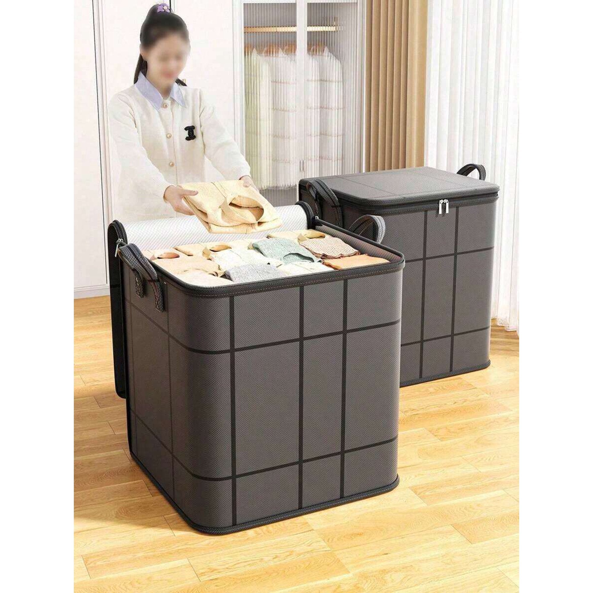 Foldable Storage Bag for Clothes and Quilts Y4068