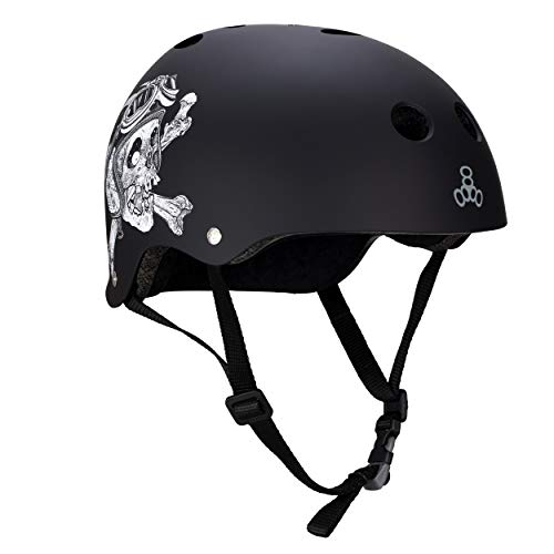 Triple Eight The Certified Sweatsaver Helmet for Skateboarding, BMX, Roller Derby, and Roller Skating